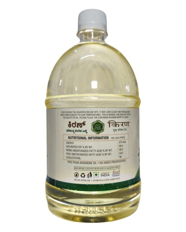 Kiran Coconut Oil Bottle 1L - Image 7