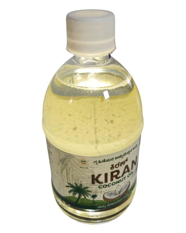 Kiran Coconut Oil Bottle 500ML - Image 4
