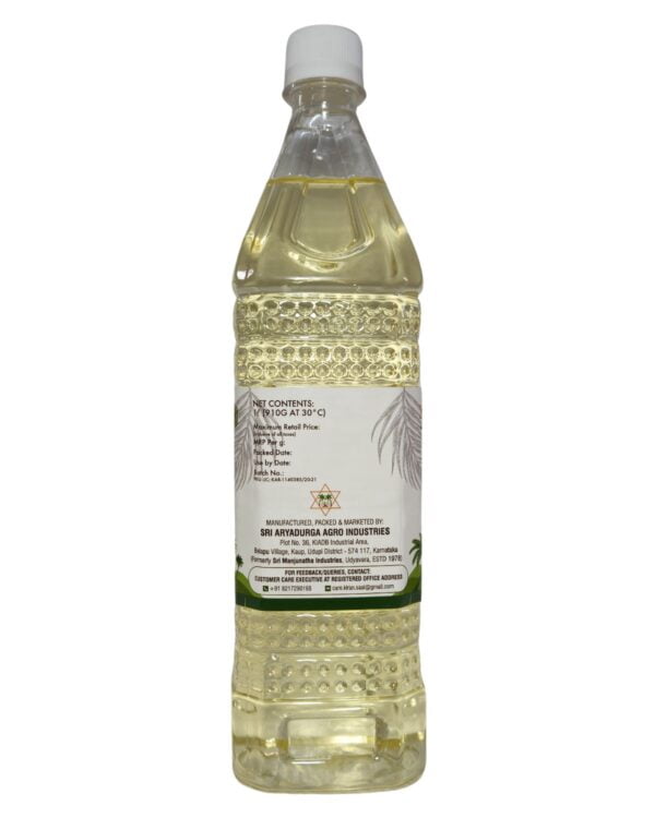 Kiran Coconut Oil Bottle 1L - Image 3